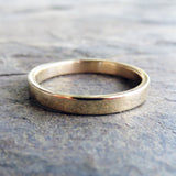 3mm Yellow Gold Wedding Ring, Polished or Matte