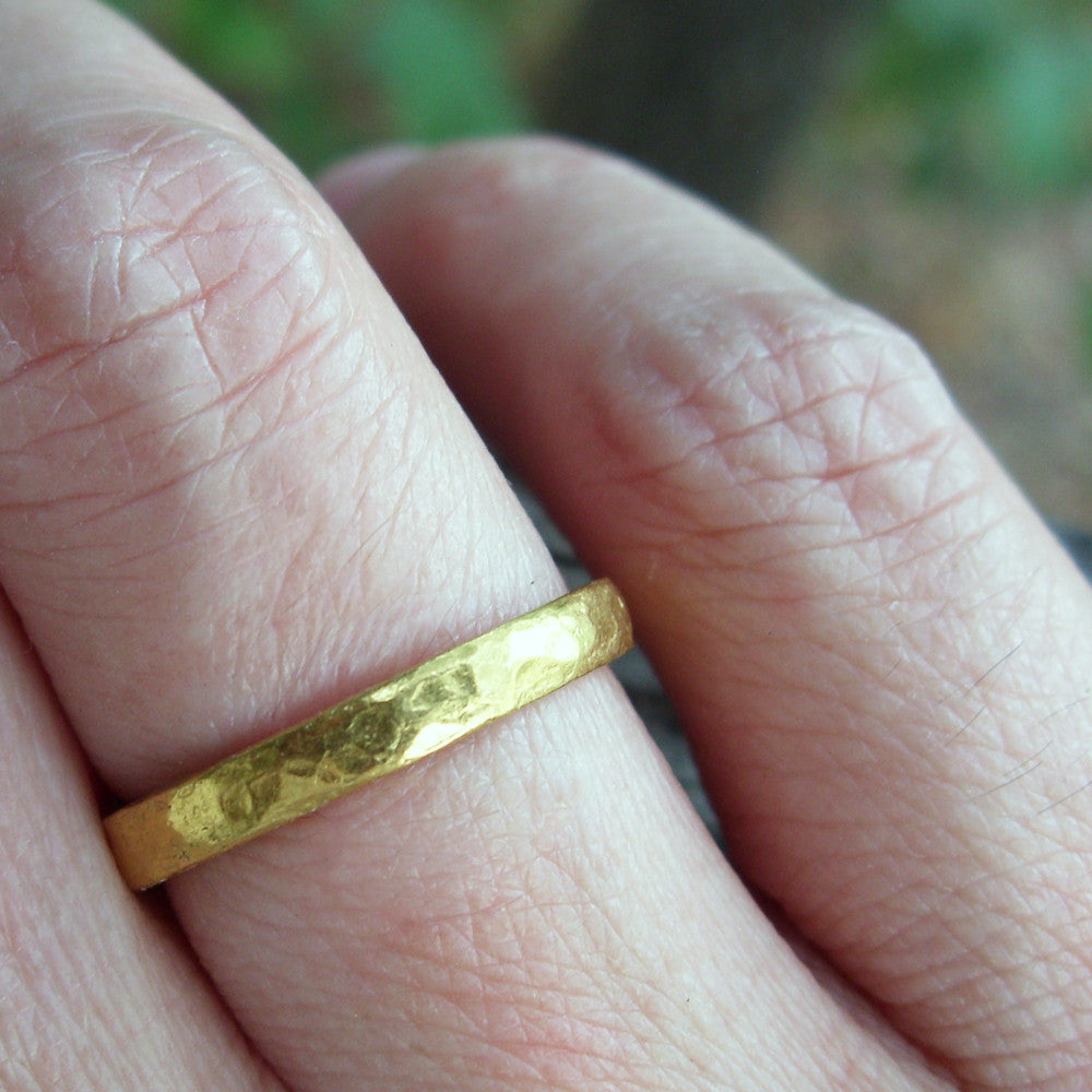 Genuine 24K solid gold wide band 7mm ring, Au999 gold, 99% of gold 1.2 –  Spainjewelry