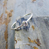 3mm Tiny Moissanite Ring in White Gold