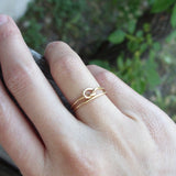 Solid 14k Gold Love Knot Promise Ring