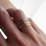 14k Gold Stacking Rings Set