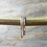 Tiny 14k White Gold Stacking Band