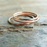 Tiny 14k Rose Gold Stacking Ring